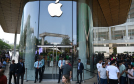 חנות של אפל בהודו, ארכיון (צילום: PUNIT PARANJPE/AFP via Getty Images)
