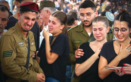 הלווייתו של סמ''ר עדי ליאון (צילום: יונתן שאול, פלאש 90)