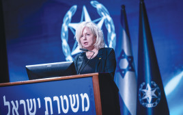 גלי בהרב מיארה באירוע של משטרת ישראל (צילום: חיים גולדברג פלאש 90)