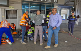 זירת הפיגוע בלב המפרץ  (צילום: איחוד הצלה כרמל)